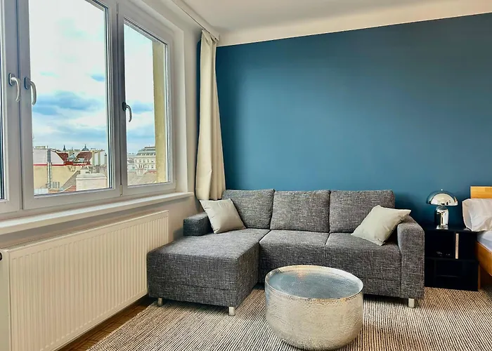 Apartmán Bright Design 3 Mins From Naschmarkt & U4 Vídeň